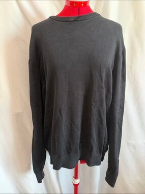 Amazon Essentials Men's Black Crewneck Sweater